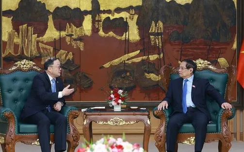 Thủ tướng tiếp Chủ tịch Tập đoàn Xây dựng Điện lực Trung Quốc khu vực châu Á - Thái Bình Dương