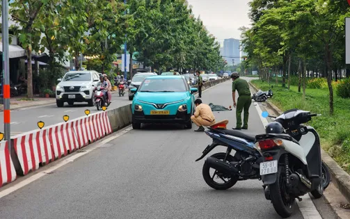 TP Hồ Chí Minh: Taxi công nghệ chạy ngược chiều gây tai nạn chết người