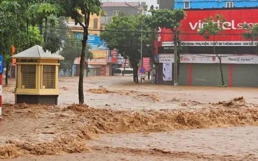 Nguy cơ lũ quét, sạt lở do mưa cường suất lớn tại 6 tỉnh Bắc Bộ, Trung Bộ và Tây Nguyên