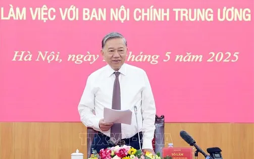 Tổng Bí thư Tô Lâm: Công tác nội chính phải hướng mục tiêu giữ vững ổn định để phát triển đất nước