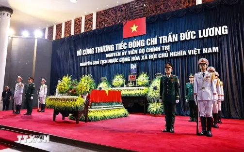 Truyền hình trực tiếp Lễ truy điệu nguyên Chủ tịch nước Trần Đức Lương