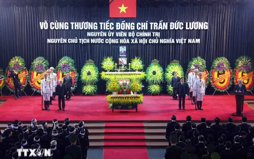 Cử hành trọng thể Lễ truy điệu nguyên Chủ tịch nước Trần Đức Lương