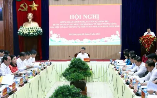Đề nghị Hà Nam, Nam Định, Ninh Bình xây dựng, thông qua phương án nhân sự đảm bảo khách quan, minh bạch