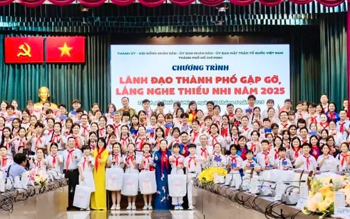 Thiếu nhi gửi gắm ước mơ đến lãnh đạo TP Hồ Chí Minh