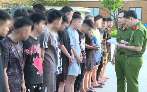 Tạm giữ hình sự 38 thanh thiếu niên ở Thanh Hóa tấn công người đi đường