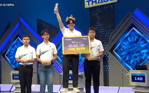 Đường lên đỉnh Olympia: Nam sinh Hà Nội thi đấu xuất sắc giành vòng nguyệt quế