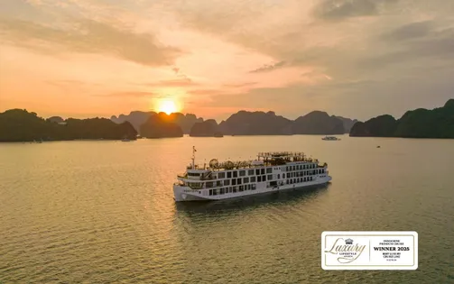 Indochine Premium được vinh danh "Du thuyền sang trọng hàng đầu Việt Nam"