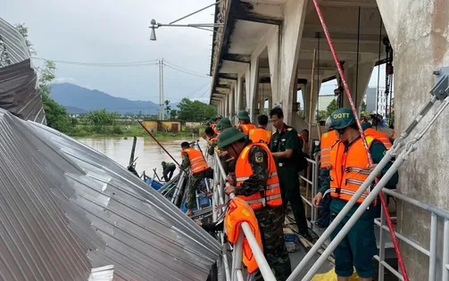 Bộ Chỉ huy Quân sự thành phố Đà Nẵng triển khai lực lượng ứng phó hoàn lưu bão số 1