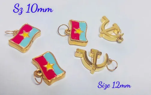 Charm vàng Quốc kỳ: Trang sức yêu nước dịp Giải Phóng và Quốc Khánh