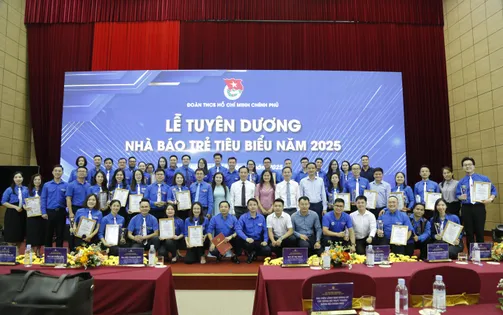 Tuyên dương 50 nhà báo trẻ tiêu biểu năm 2025 thuộc Đoàn Thanh niên Chính phủ