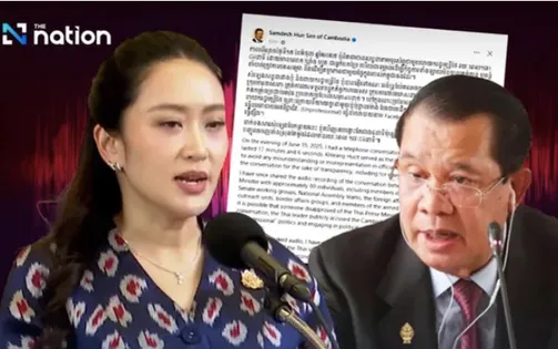 Thủ tướng Thái Lan gặp rắc rối vì cuộc gọi riêng với ông Hun Sen bị lộ