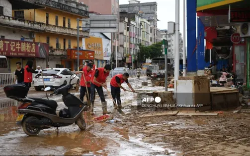 Trung Quốc ban bố cảnh báo đỏ về lũ quét lần đầu tiên trong năm
