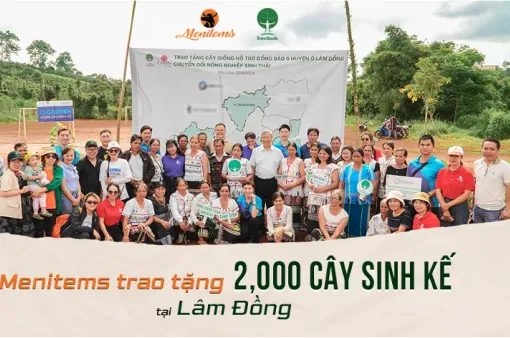 Menitems trao tặng 2.000 cây giống, hỗ trợ sinh kế cho người dân Lâm Đồng