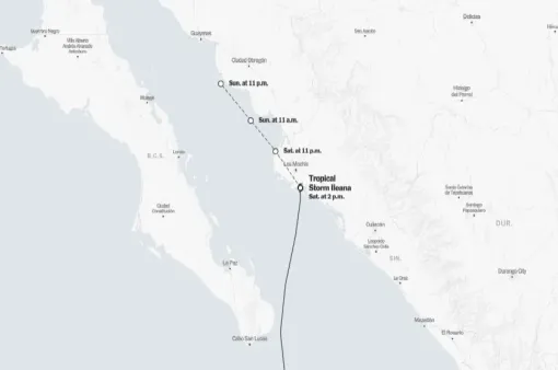 Bão Ileana mang theo mưa lớn gây ngập lụt ở vịnh California