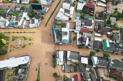 Đông Bắc Thái Lan ngập lụt nặng do mưa lớn và nước sông Mekong dâng cao