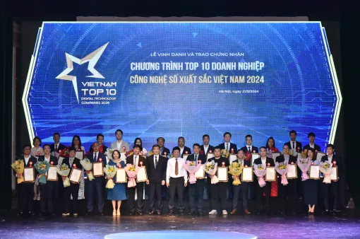 Vinh danh top 10 doanh nghiệp công nghệ số xuất sắc Việt Nam 2024