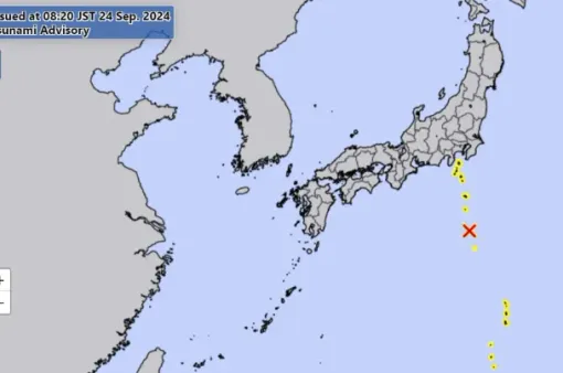 Xuất hiện sóng thần tại khu vực quần đảo phía Nam thủ đô Nhật Bản