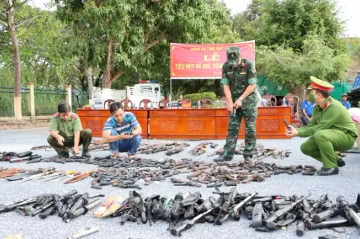 Bạc Liêu: Thực hiện hiệu quả công tác quản lý, thu hồi vũ khí, vật liệu nổ