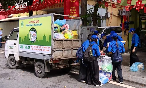 Post-parade cleanup