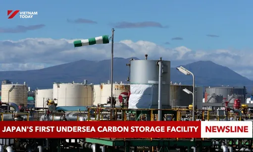 Japan's first undersea carbon storage facility