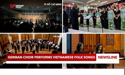 German choir performs Vietnamese folk songs