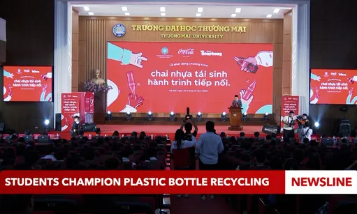 Students champion plastic bottle recycling