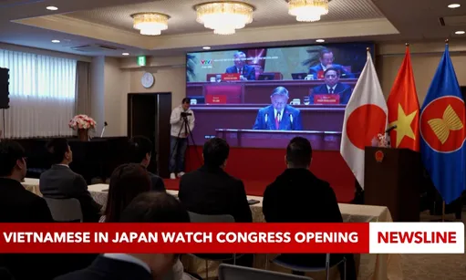 Vietnamese in Japan watch congress opening