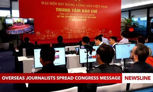 Overseas journalists spread congress message
