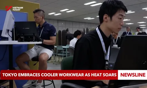 Tokyo embraces cooler workwear as heat soars