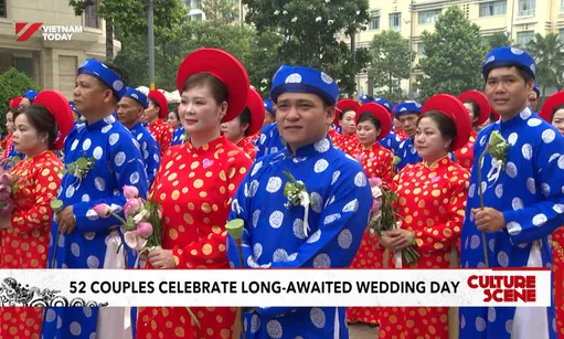 52 couples celebrate long-awaited wedding day