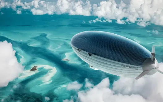 Máy bay lai khinh khí cầu tự sinh năng lượng sẽ cất cánh năm 2026