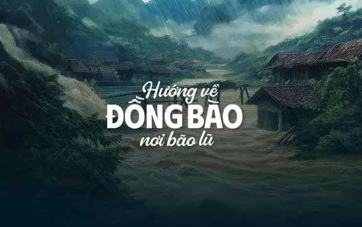 Hướng về đồng bào nơi bão lũ