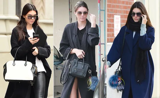 Kendall Jenner chuộng áo khoác quá khổ mùa Thu - Đông