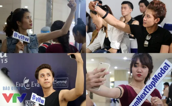 Các thí sinh Vietnam’s Next Top Model thi nhau "selfie"