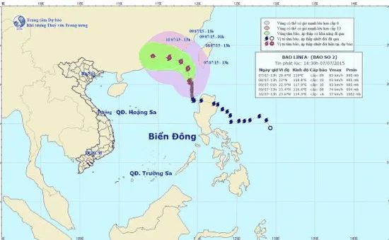 Bão số 2 còn có khả năng mạnh thêm