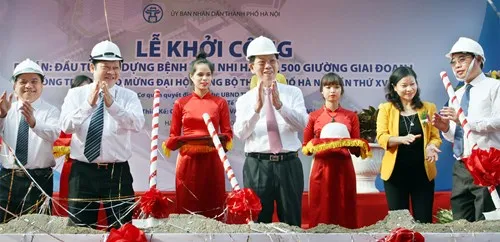 Khởi công xây dựng Bệnh viện Nhi Hà Nội với 500 giường bệnh