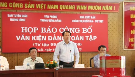 Công bố 5 tập Văn kiện Đảng toàn tập