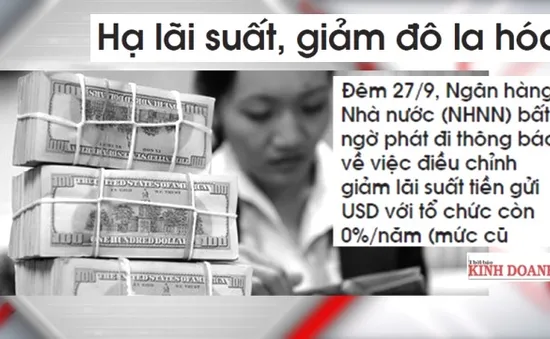 Điểm báo 29/9: Nóng chủ đề giảm lãi suất huy động USD