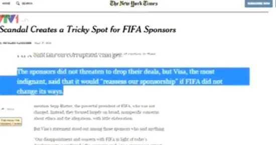 Bê bối tham nhũng ảnh hưởng đến nguồn tài trợ FIFA