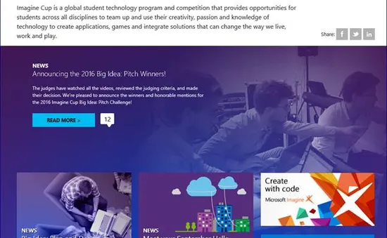 Microsoft Imagine Cup 2016 chính thức khởi động