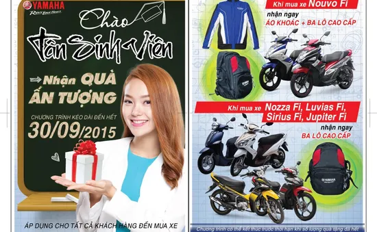 Yamaha Motor Việt Nam khuyến mãi lớn mừng tân sinh viên