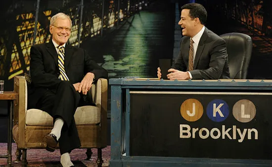 Jimmy Kimmel rơi nước mắt nói lời tạm biệt David Letterman