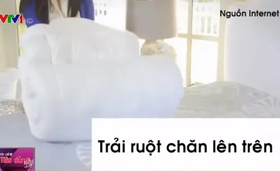 Mẹo lồng ruột chăn cực nhanh trong 30 giây