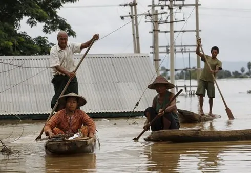 Mưa lũ hoành hành tại nhiều nước châu Á