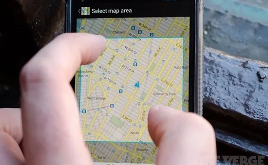 Google Maps cho phép người dùng xem bản đồ offline