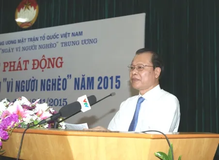 Phát động tháng cao điểm vì người nghèo năm 2015