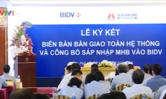 Chính thức sáp nhập MHB vào BIDV