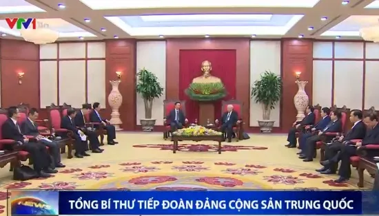 Tổng Bí thư tiếp đoàn đại biểu Đảng cộng sản Trung Quốc