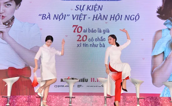 "Bà nội" Miu Lê dạy "Miss Granny" Hàn Quốc thái cực quyền