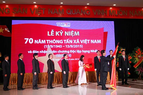 Thông tấn xã Việt Nam kỷ niệm 70 năm ngày thành lập